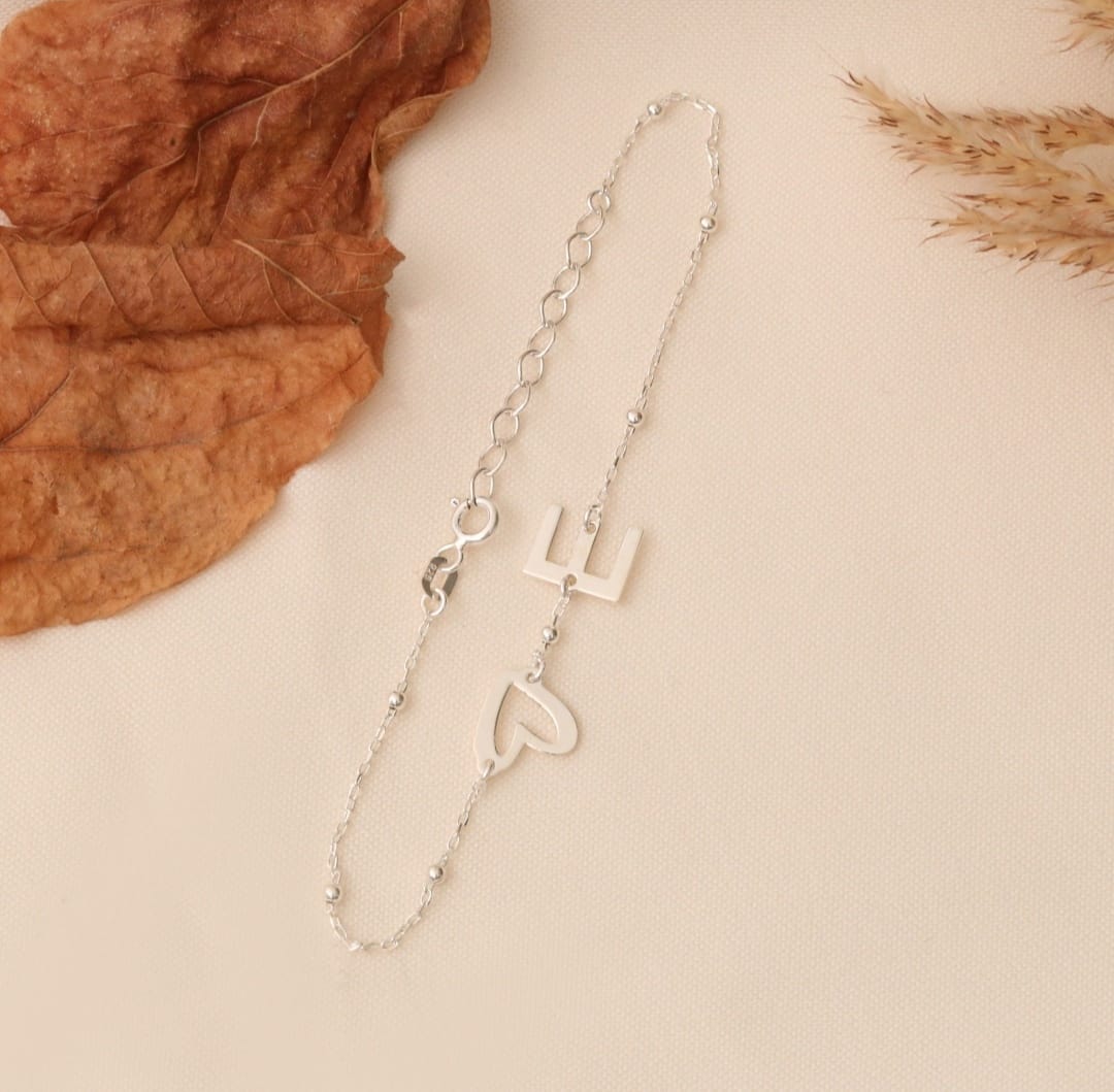 Heart Letter Bracelet