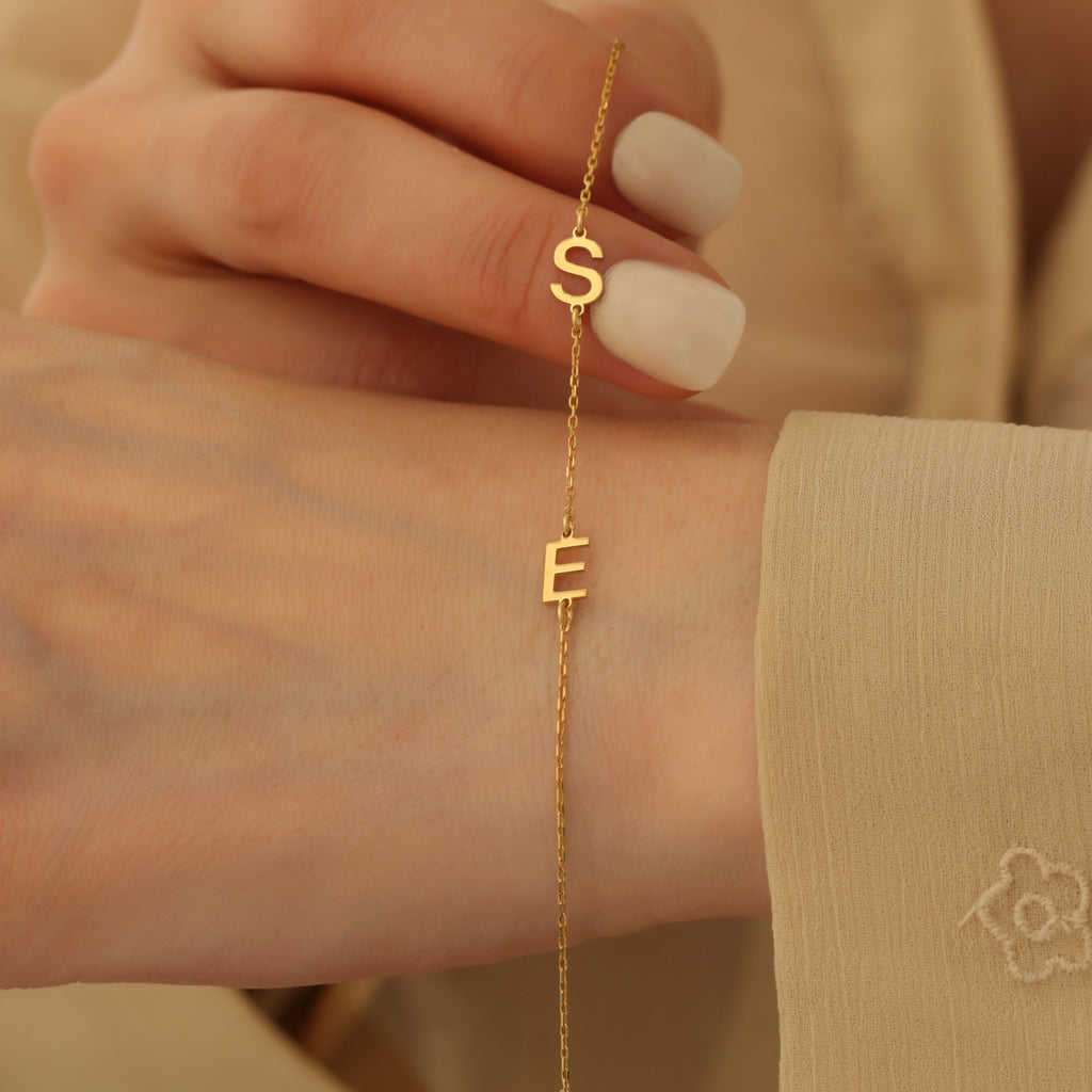 Two Letter Bracelet