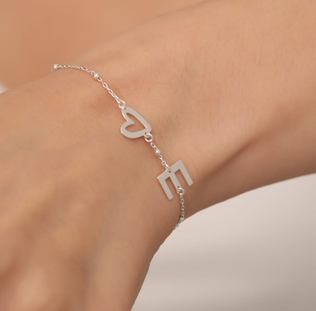 Heart Letter Bracelet
