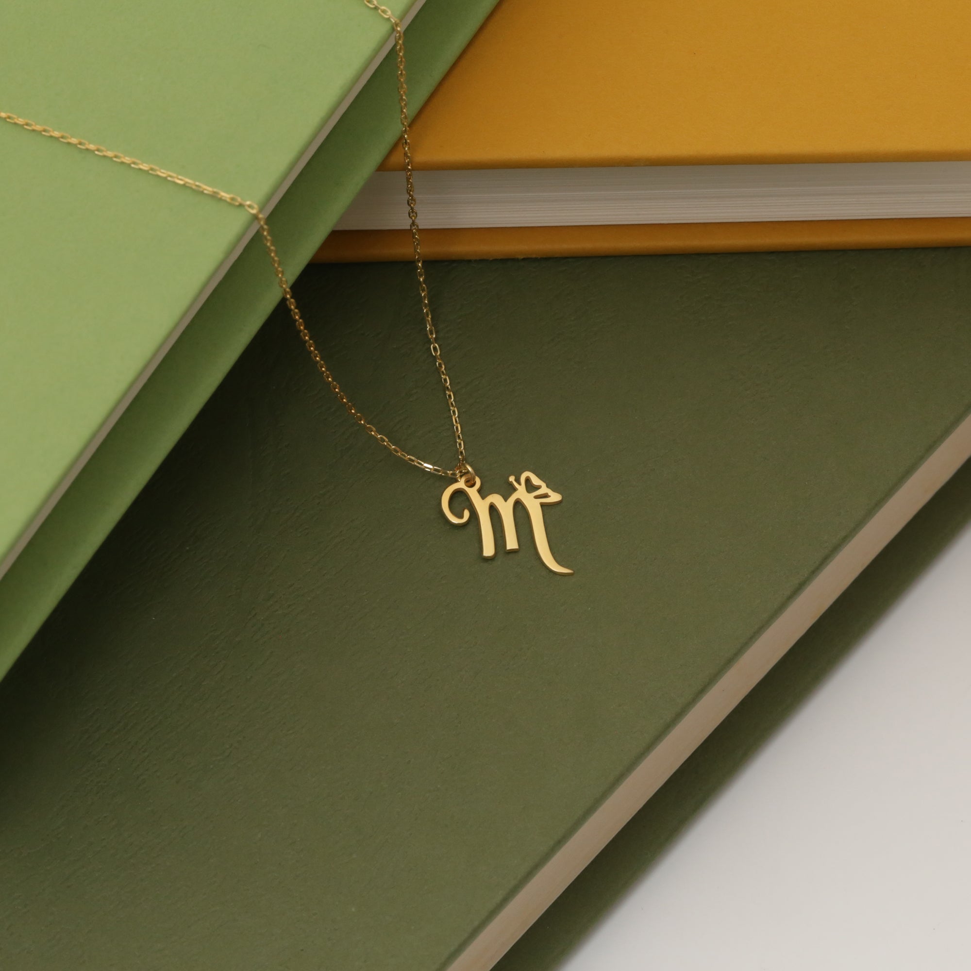 Burtterfly Letter Necklace