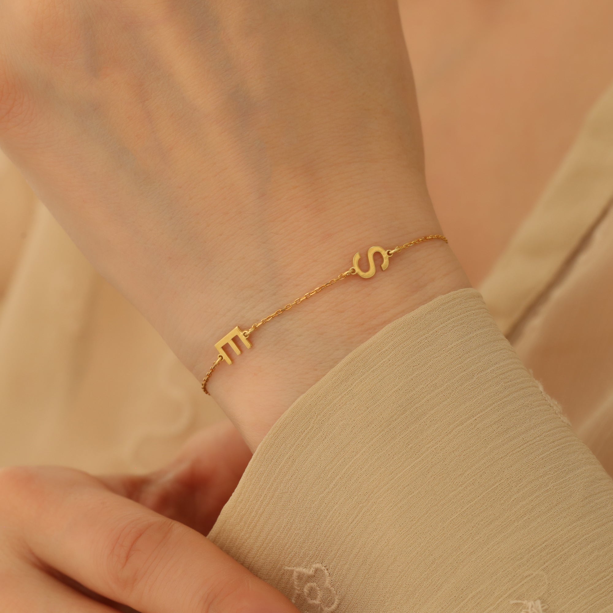 Two Letter Bracelet