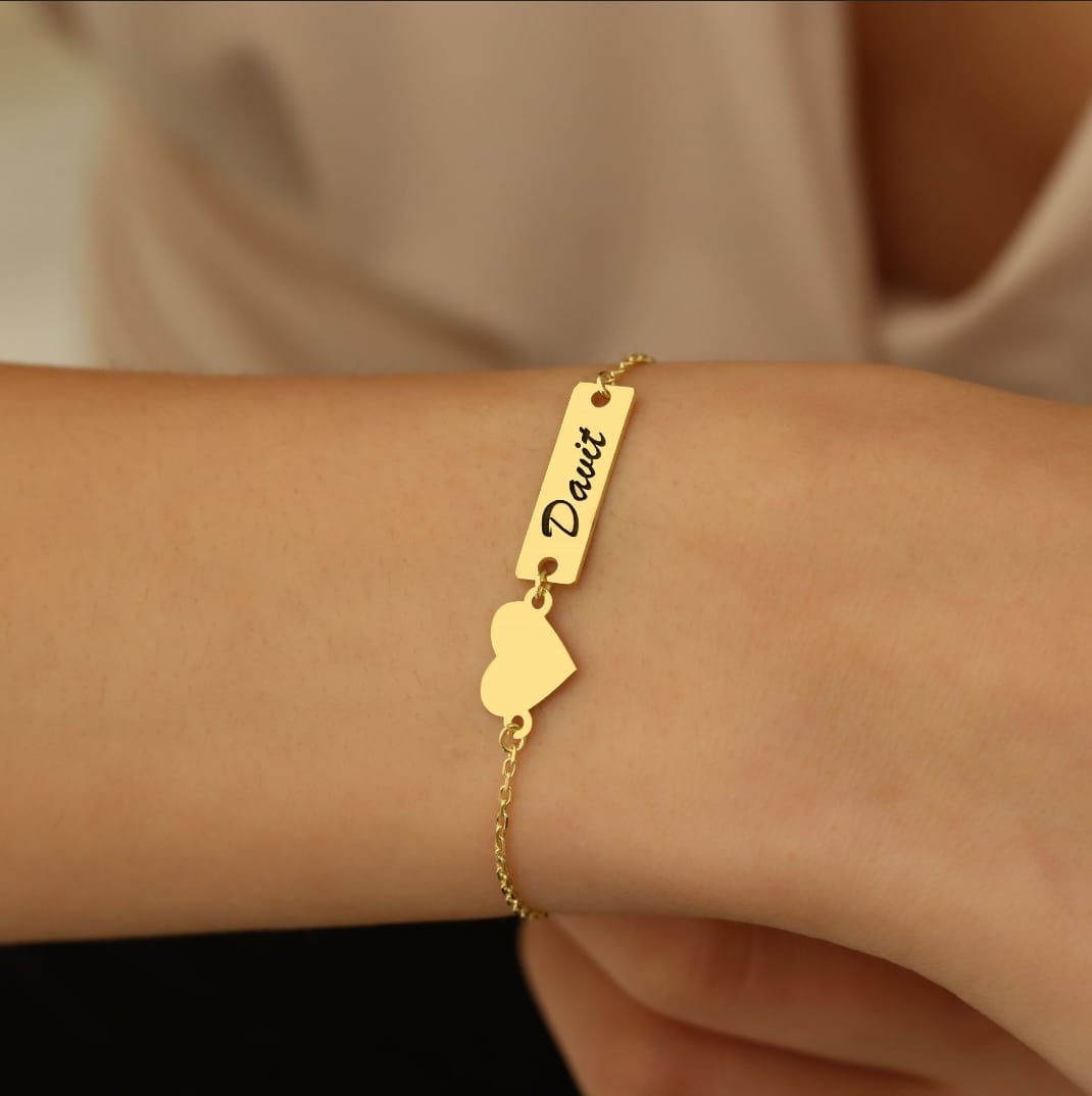 Heart Name Bracelet