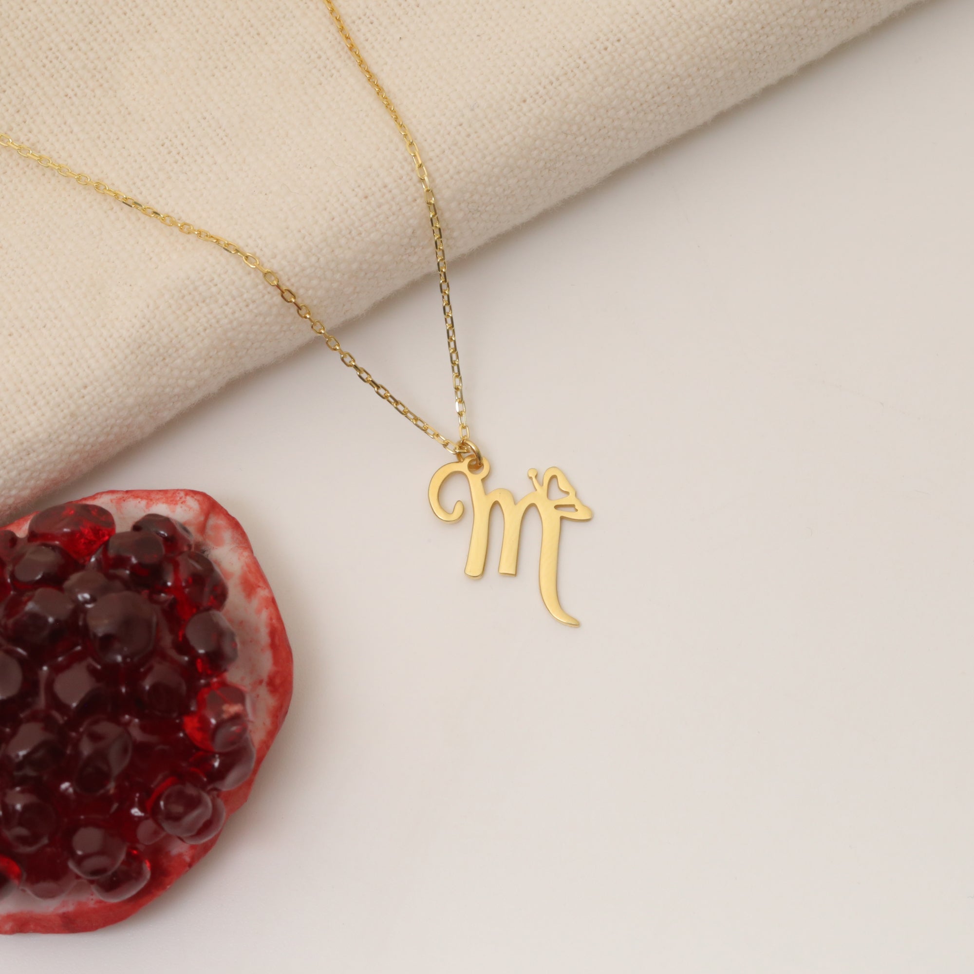 Burtterfly Letter Necklace