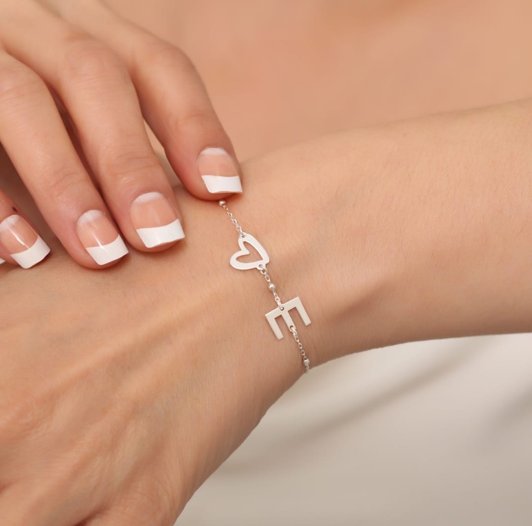 Heart Letter Bracelet