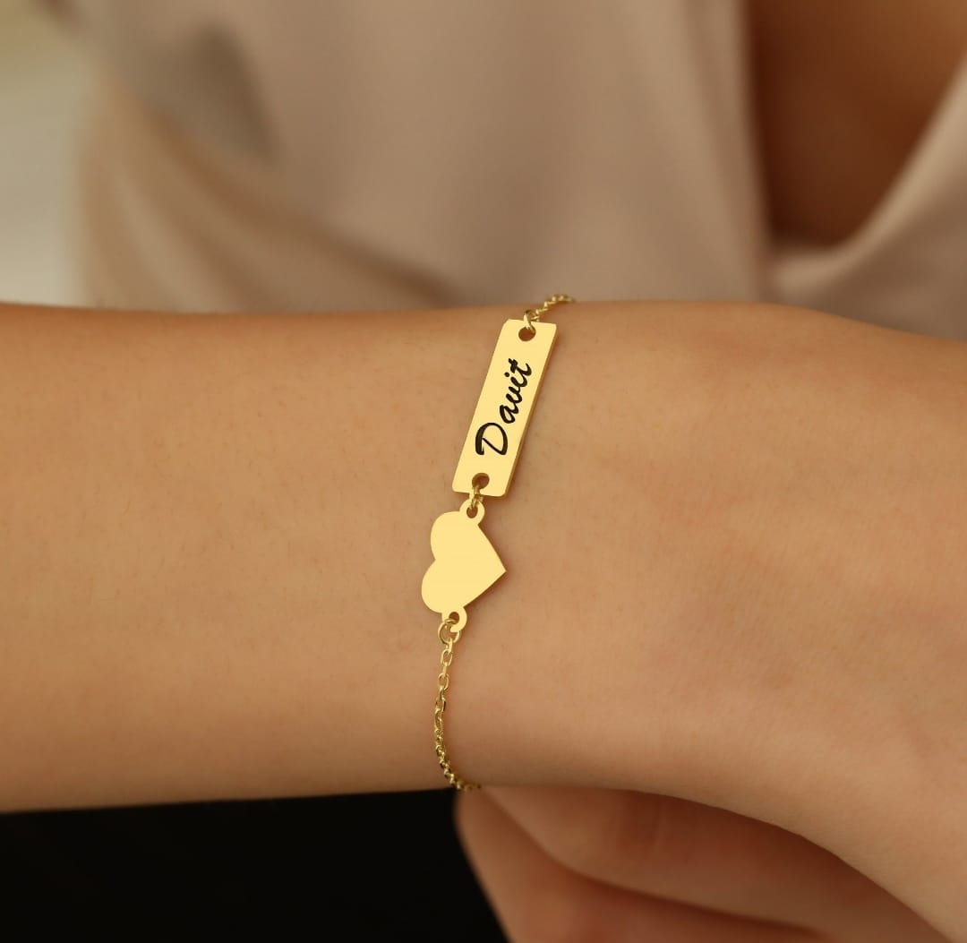 Heart Name Bracelet